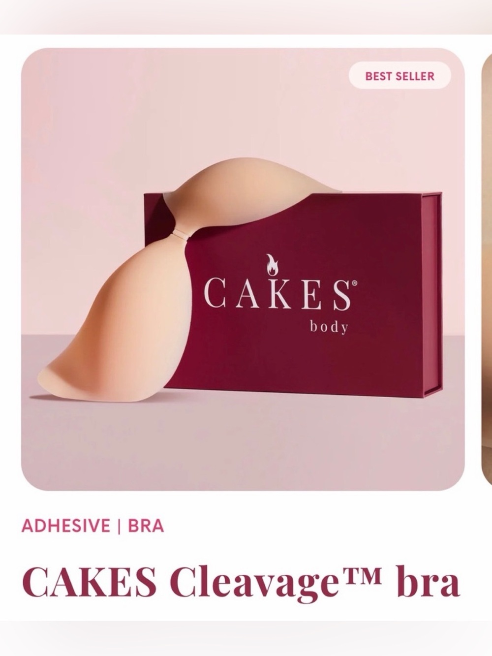 CAKES Cleavage™ bra Nude L